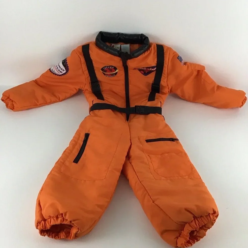 Saturn Project Costume Space NASA Astronaut Outfit Halloween Cosplay Pretend 5-6